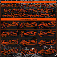 Laden Sie das Bild in den Galerie-Viewer, Uksn Individuelles Bestickt Schwarz Grau-Orange 3D Graffiti Spritzer Street Art Sport Pullover Sweatshirt Hoodie
