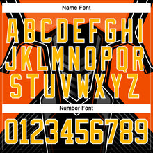 Laden Sie das Bild in den Galerie-Viewer, Uksn Individuelles Schwarz Gold Grau Orange-Weiß 3D-Muster Cyber-Mecha E-Sport Eishockey-Trikot
