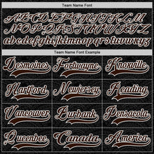 Laden Sie das Bild in den Galerie-Viewer, Uksn Individuelles Schwarz Braun-Weiß 3D-Muster Indianerstämme der Ureinwohner Nordamerikas Eishockey-Trikot mit Schnürkragen
