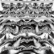 Laden Sie das Bild in den Galerie-Viewer, Uksn Individuelles Schwarz Weiß Neuseeland Silberfarn Funktions-T-Shirt
