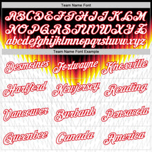 Laden Sie das Bild in den Galerie-Viewer, Uksn Individuelles Schwarz Weiß Feuerrot Gelb-Grau Deutschland Zickzack Funktions-T-Shirt
