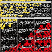Laden Sie das Bild in den Galerie-Viewer, Uksn Individuelles Schwarz Gelb Rot-Weiß Deutschland Geometrisch Funktions-T-Shirt
