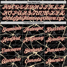 Laden Sie das Bild in den Galerie-Viewer, Uksn Individuelles Schwarz Creme Grau-Karmesinrot Abstrakt Netzwerk Crackle Funktions-T-Shirt

