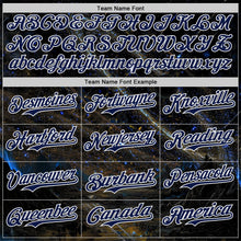 Laden Sie das Bild in den Galerie-Viewer, Uksn Individuelles Schwarz Marineblau-Weiß Galaxie Stern Authentisches Baseball-Trikot
