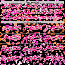 Laden Sie das Bild in den Galerie-Viewer, Uksn Individuelles Schwarz Hot Pink-Weiß Leopardenprint Authentisches Baseball-Trikot
