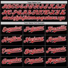 Laden Sie das Bild in den Galerie-Viewer, Uksn Individuelles Schwarz Rot-Weiß Klassischer Farbblock Seitenpanel-Streifen Authentisches Baseball-Trikot
