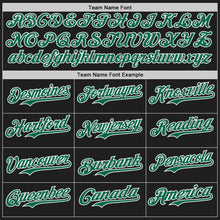 Laden Sie das Bild in den Galerie-Viewer, Uksn Individuelles Schwarz Kelly-Grün-Weiß Klassischer Farbblock Seitenpanel-Streifen Authentisches Baseball-Trikot
