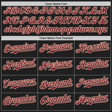Laden Sie das Bild in den Galerie-Viewer, Uksn Individuelles Schwarz Karmesinrot-Creme Klassischer Farbblock Seitenpanel-Streifen Authentisches Baseball-Trikot
