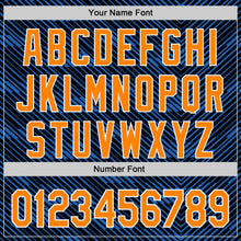 Laden Sie das Bild in den Galerie-Viewer, Uksn Individuelles Schwarz Bay Orange Royalblau-Weiß Frankreich-Stil Authentisches Baseball-Trikot
