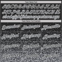Laden Sie das Bild in den Galerie-Viewer, Uksn Individuelles Schwarz Grau-Weiß Buntes Funkeln Farbverlauf Punkte Funktions-T-Shirt
