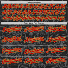 Laden Sie das Bild in den Galerie-Viewer, Uksn Individuelles Schwarz Rot Stahlgrau-Altgold Geometrischer Cyber-Sternenburst Authentisches Baseball-Trikot

