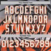Laden Sie das Bild in den Galerie-Viewer, Uksn Individuelles Schwarz Weiß-Orange Blitz Farbverlauf Punkt Funktions-T-Shirt
