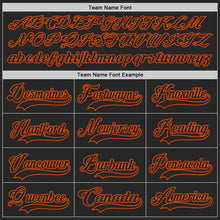 Laden Sie das Bild in den Galerie-Viewer, Uksn Individuelles Schwarz Camouflage-Orange Digitale Camouflage-Akzente Eishockey-Trikot mit Schnürkragen
