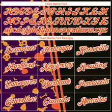 Laden Sie das Bild in den Galerie-Viewer, Uksn Individuelles Schwarz Orange-Violett 3D Halloween Funktions-T-Shirt
