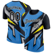 Laden Sie das Bild in den Galerie-Viewer, Uksn Individuelles Schwarz Weiß 3D Esports Funktions-T-Shirt
