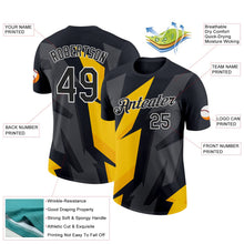 Laden Sie das Bild in den Galerie-Viewer, Uksn Individuelles Schwarz Weiß 3D Esports Funktions-T-Shirt
