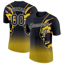 Laden Sie das Bild in den Galerie-Viewer, Uksn Individuelles Schwarz Weiß 3D Esports Funktions-T-Shirt
