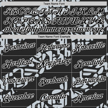 Laden Sie das Bild in den Galerie-Viewer, Uksn Individuelles Schwarz Silber-Weiß 3D Esports Funktions-T-Shirt

