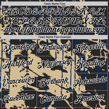 Laden Sie das Bild in den Galerie-Viewer, Uksn Individuelles Schwarz Vegas-Gold-US Marineblau 3D Esports Funktions-T-Shirt
