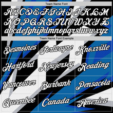 Laden Sie das Bild in den Galerie-Viewer, Uksn Individuelles Schwarz Weiß-Blau 3D Esports Funktions-T-Shirt
