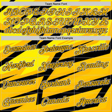 Laden Sie das Bild in den Galerie-Viewer, Uksn Individuelles Schwarz Gold-Weiß 3D Esports Funktions-T-Shirt
