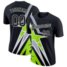 Laden Sie das Bild in den Galerie-Viewer, Uksn Individuelles Schwarz Neongrün-Grau 3D Esports Funktions-T-Shirt
