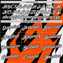Laden Sie das Bild in den Galerie-Viewer, Uksn Individuelles Schwarz Weiß-Orange 3D Esports Funktions-T-Shirt
