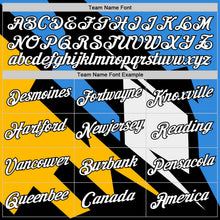 Laden Sie das Bild in den Galerie-Viewer, Uksn Individuelles Schwarz Puderblau-Gold 3D Esports Funktions-T-Shirt
