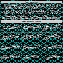 Laden Sie das Bild in den Galerie-Viewer, Uksn Individuelles Schwarz Aqua-Weiß 3D Esports Funktions-T-Shirt
