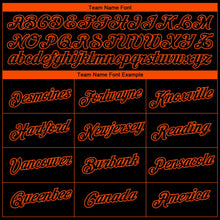 Laden Sie das Bild in den Galerie-Viewer, Uksn Individuelles Schwarz Orange 3D Philadelphia City Edition Fade Fashion Funktions-T-Shirt
