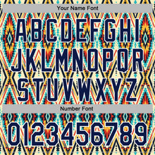 Laden Sie das Bild in den Galerie-Viewer, Uksn Individuelles Bestickt Schwarz Marineblau Rot Gelb-Weiß 3D Mexiko Azteken Muster Sport Pullover Sweatshirt Hoodie
