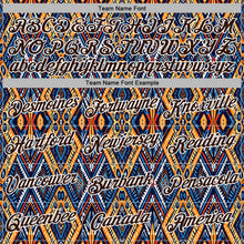 Laden Sie das Bild in den Galerie-Viewer, Uksn Individuelles Bestickt Schwarz Braun Blau Orange-Weiß 3D Mexiko Azteken Muster Sport Pullover Sweatshirt Hoodie
