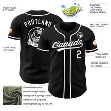 Laden Sie das Bild in den Galerie-Viewer, Uksn Individuelles Schwarz-Weiß Authentisches Baseball-Trikot

