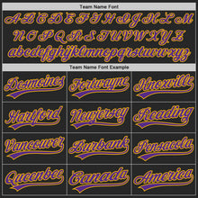 Laden Sie das Bild in den Galerie-Viewer, Uksn Individuelles Schwarz Violett-Gold Authentisches Baseball-Trikot
