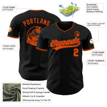 Laden Sie das Bild in den Galerie-Viewer, Uksn Individuelles Schwarz-Orange Authentisches Baseball-Trikot
