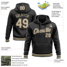 Laden Sie das Bild in den Galerie-Viewer, Uksn Individuelles Bestickt Schwarz Creme Sport Pullover Sweatshirt Hoodie
