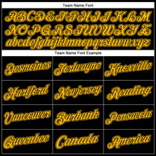 Laden Sie das Bild in den Galerie-Viewer, Uksn Individuelles Bestickt Schwarz Gold Sport Pullover Sweatshirt Hoodie
