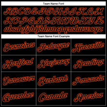 Laden Sie das Bild in den Galerie-Viewer, Uksn Individuelles Bestickt Schwarz Orange Sport Pullover Sweatshirt Hoodie
