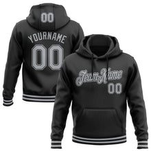 Laden Sie das Bild in den Galerie-Viewer, Uksn Individuelles Bestickt Schwarz Grau Sport Pullover Sweatshirt Hoodie
