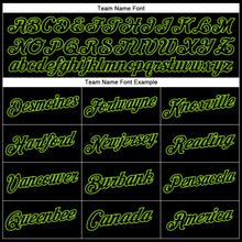 Laden Sie das Bild in den Galerie-Viewer, Uksn Individuelles Bestickt Schwarz Neongrün Sport Pullover Sweatshirt Hoodie
