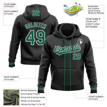 Laden Sie das Bild in den Galerie-Viewer, Uksn Individuelles Bestickt Schwarz Kelly-Grün-Weiß Baseball Pullover Sweatshirt Hoodie
