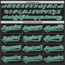 Laden Sie das Bild in den Galerie-Viewer, Uksn Individuelles Bestickt Schwarz Kelly-Grün-Weiß Baseball Pullover Sweatshirt Hoodie
