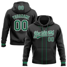 Laden Sie das Bild in den Galerie-Viewer, Uksn Individuelles Bestickt Schwarz Kelly-Grün-Weiß Baseball Pullover Sweatshirt Hoodie

