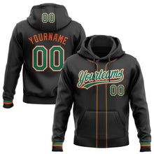 Laden Sie das Bild in den Galerie-Viewer, Uksn Individuelles Bestickt Schwarz Kelly-Grün Orange-Weiß Baseball Pullover Sweatshirt Hoodie
