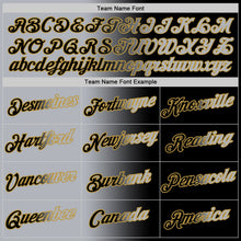 Laden Sie das Bild in den Galerie-Viewer, Uksn Individuelles Schwarz Grau-Altgold Farbverlauf Fashion Funktions-T-Shirt

