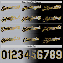Laden Sie das Bild in den Galerie-Viewer, Uksn Individuelles Schwarz Grau-Altgold Farbverlauf Fashion Funktions-T-Shirt
