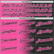 Laden Sie das Bild in den Galerie-Viewer, Uksn Individuelles Schwarz Pink-Weiß Farbverlauf Fashion Funktions-T-Shirt
