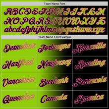Laden Sie das Bild in den Galerie-Viewer, Uksn Individuelles Schwarz Neongrün-Pink Farbverlauf Fashion Funktions-T-Shirt
