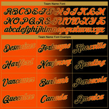 Laden Sie das Bild in den Galerie-Viewer, Uksn Individuelles Schwarz Orange-Altgold Farbverlauf Fashion Funktions-T-Shirt
