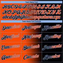Laden Sie das Bild in den Galerie-Viewer, Uksn Individuelles Schwarz Orange-Hellblau Farbverlauf Fashion Funktions-T-Shirt
